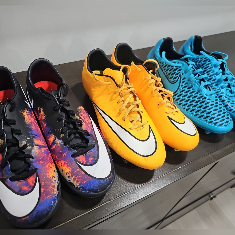 Nike Soccer Cleats Bundle Men’s Size 10 & 10.5 – Indoor, Turf & Firm Ground